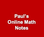 Paul's Online Math Notes