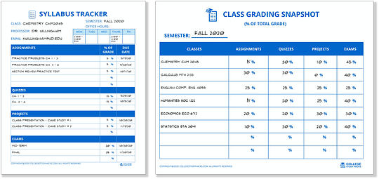 Syllabus tracker