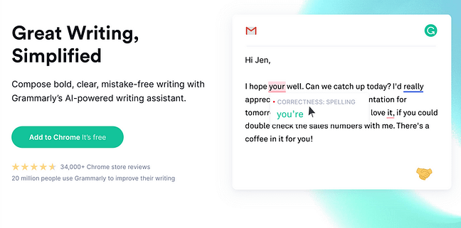 Grammarly Screen shot