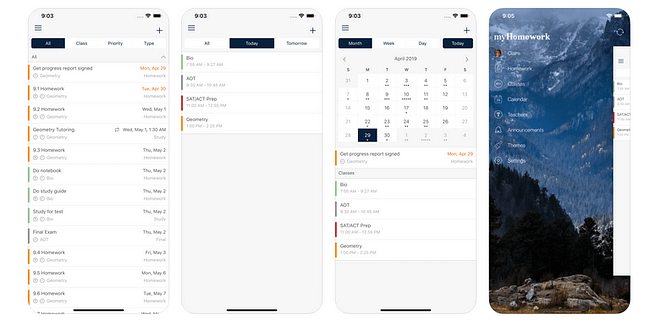 myHomework Planner screenshot