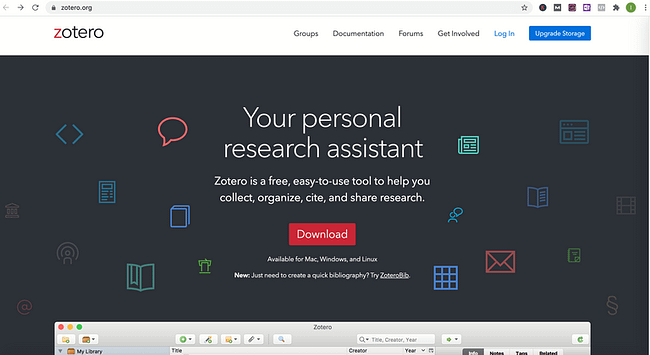 Zotero Screen Shot