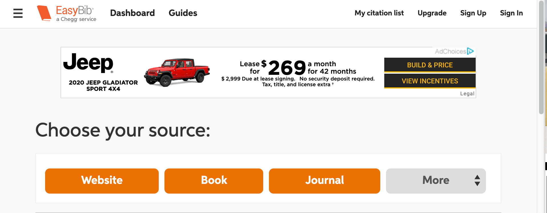 EasyBib Screenshot